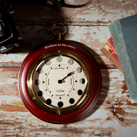 ClimeMET CM4016 Traditional Wooden Moon Clock