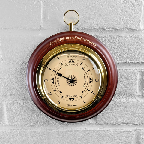 ClimeMET CM4015 Traditional Wooden Tide Clock