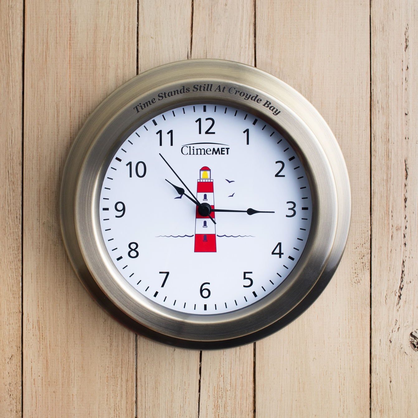 ClimeMET CM4120 Red Lighthouse Wall Clock