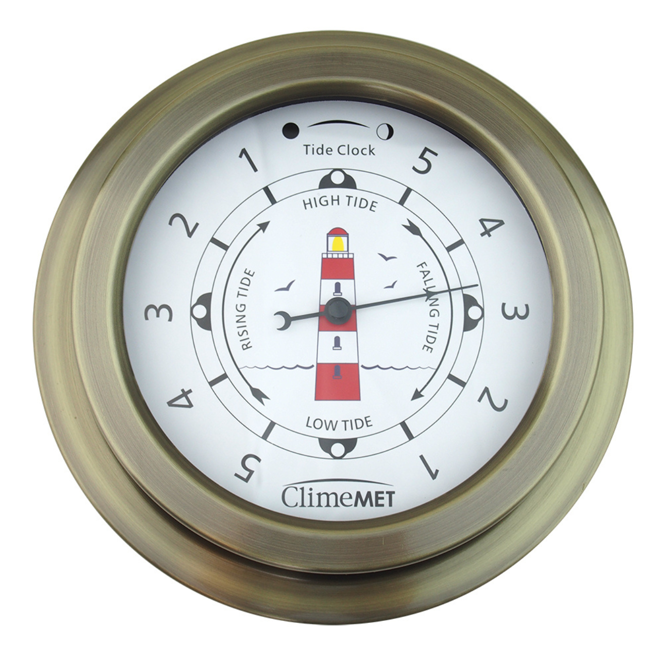 ClimeMET CM4520 Red Lighthouse Tide Clock
