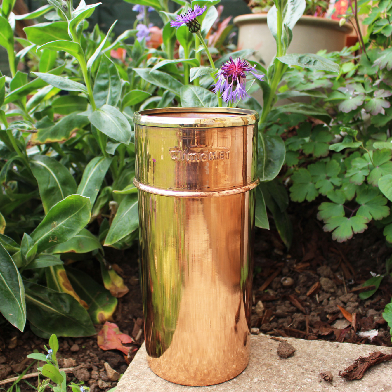 ClimeMET CM1015 Professional 'Orwell' Copper Rain Gauge Main image