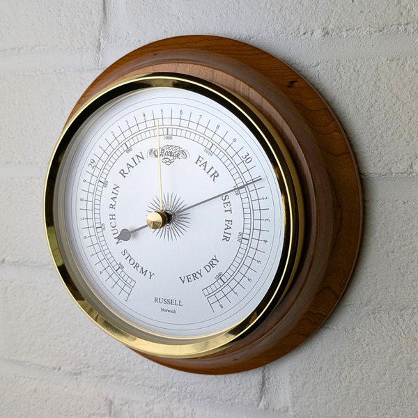 Russell Scientific 6-inch Cherry Barometer