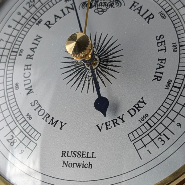 Russell Scientific Aneroid Barometer Dial