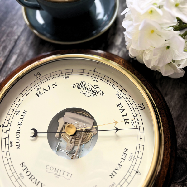 Comitti of London Bracket Barometer with 8" Dial