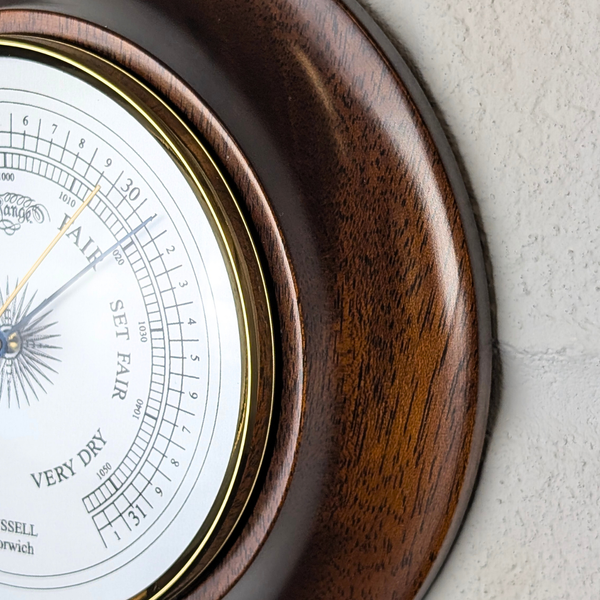 Russell Scientific 4-inch Mahogany Barometer
