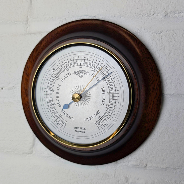 Russell Scientific 4-inch Mahogany Barometer
