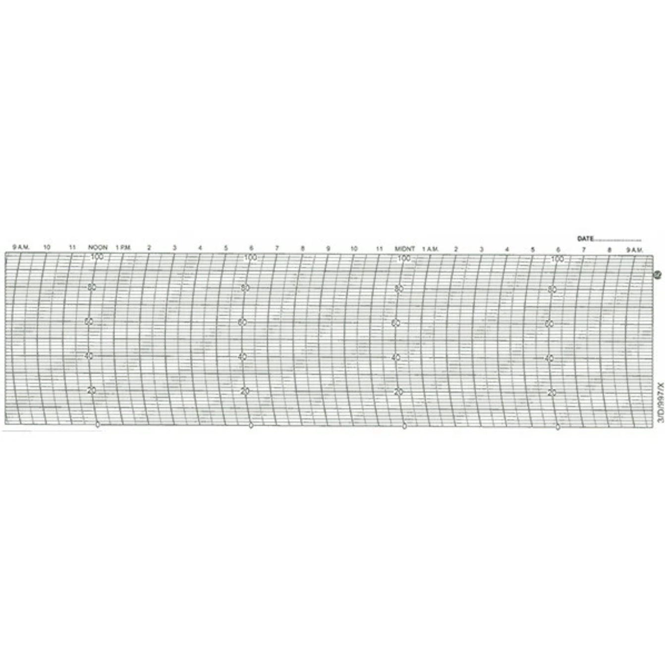 Metcheck 3/D/997/X Hygrograph Chart Secondary image