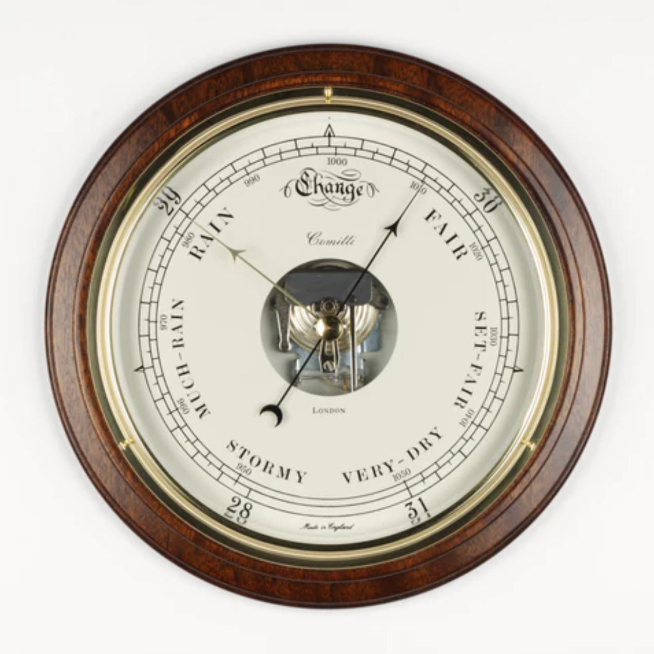 Comitti of London Bracket Barometer with 8" Dial