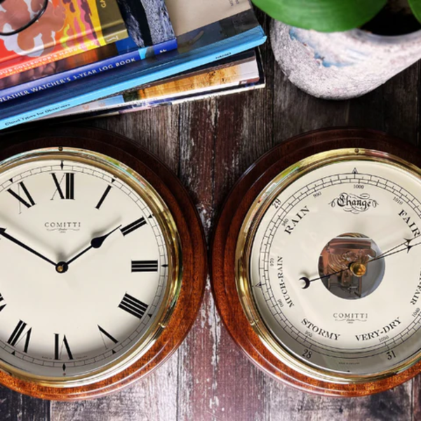 Comitti of London Bracket Barometer with 8" Dial