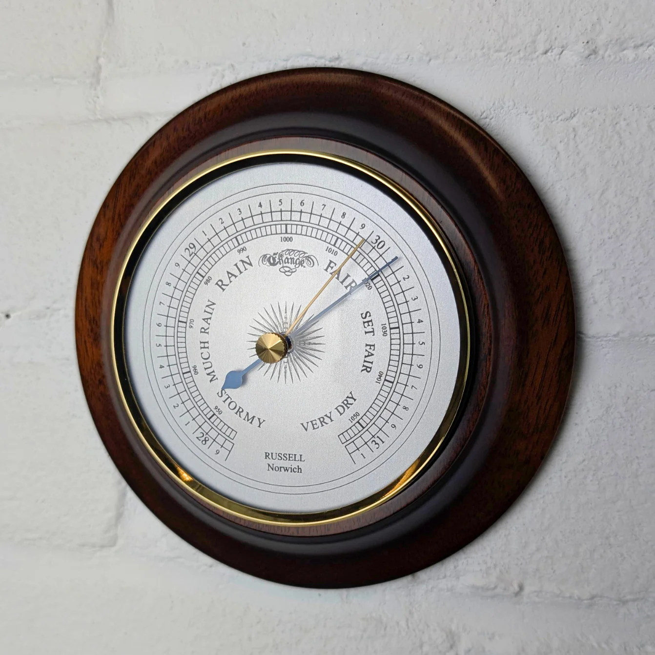 Russell Scientific 4-inch Mahogany Barometer Main image