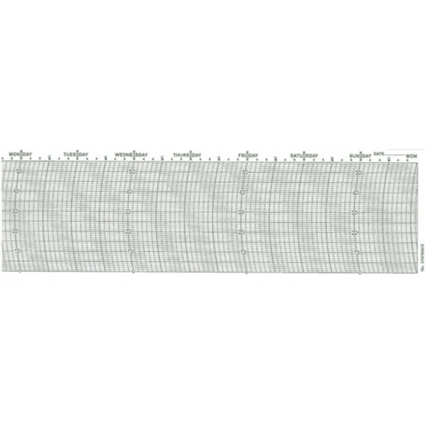 Metcheck 3/W/990/X Thermograph Chart