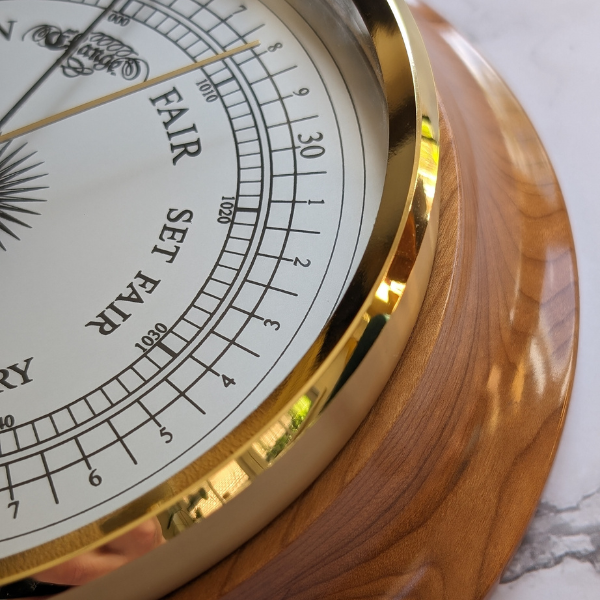 Russell Scientific 6-inch Cherry Barometer