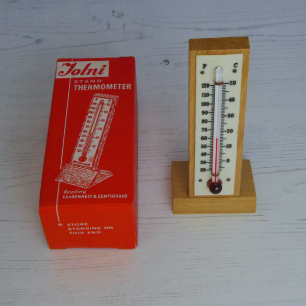 Jolni Wooden Stand Thermometer