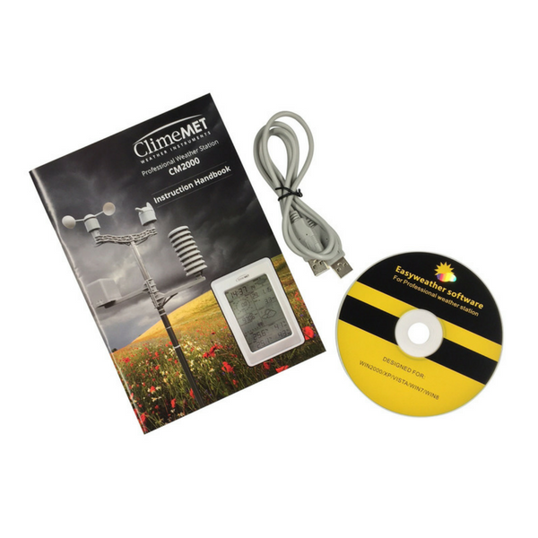 CM2000 Replacement Software, Manual & Connection Cable - Metcheck