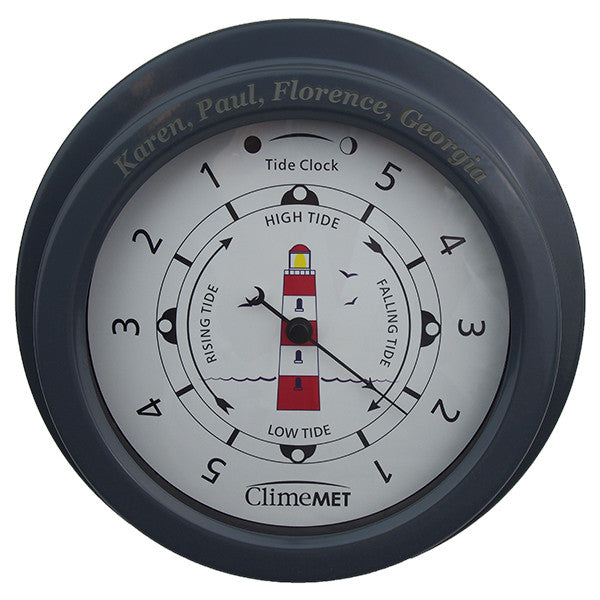 ClimeMET CM4520 Red Lighthouse Tide Clock - Metcheck