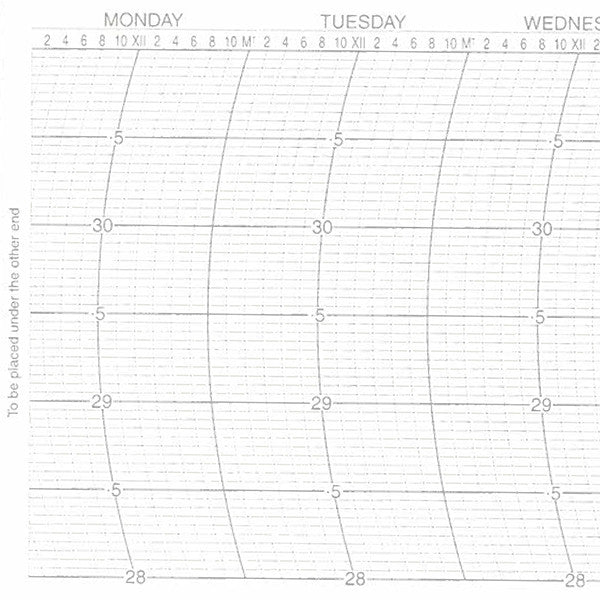 Metcheck M/W/1843/Z Barograph Chart - Metcheck
