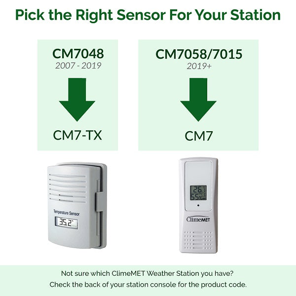 ClimeMET CM7 Temperature & Humidity Sensor - Metcheck
